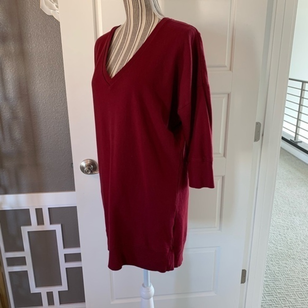 Express V-Neck Sweatshirt Dress